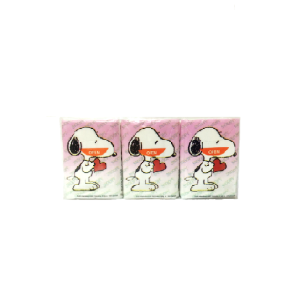 COT-MATE SNOOPY HANDKY TISSUE 10'SX3'S