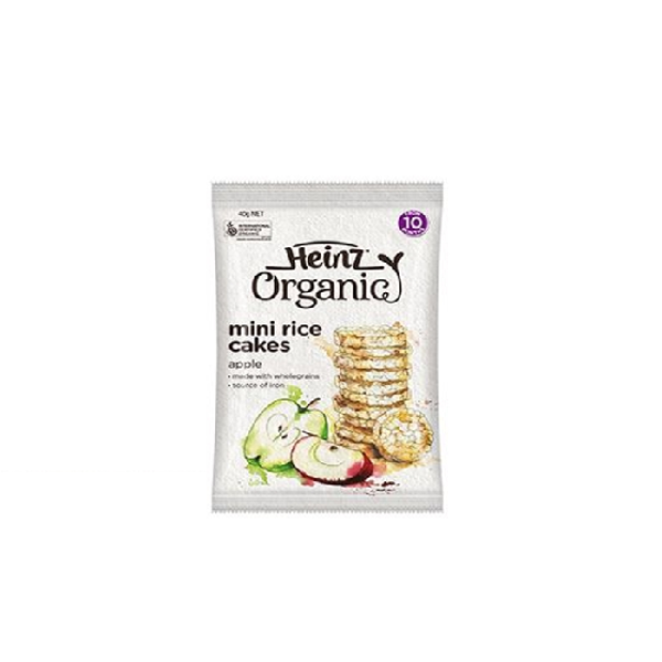 HEINZ ORGANIC APPLE RICE CAKE 40G