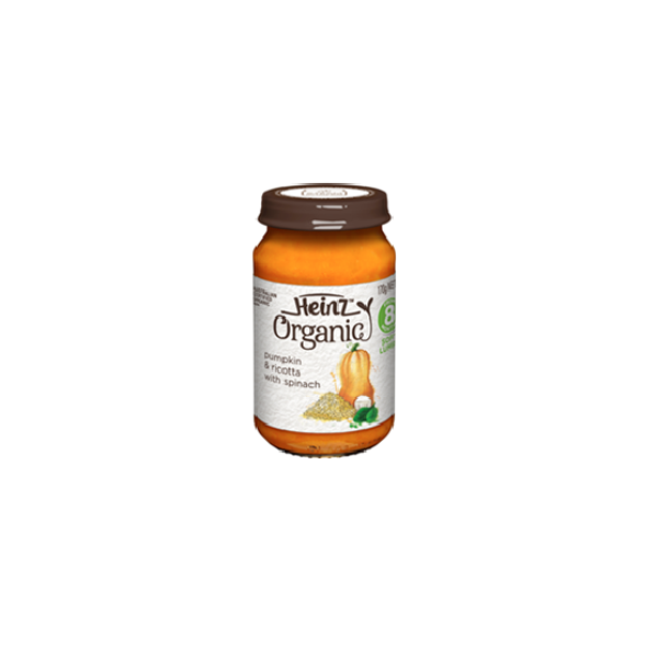 HEINZ ORGANIC SPINACH PUMPKIN & RICOTTA PASTA 170G