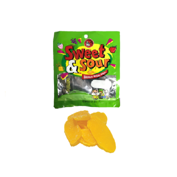 MIAOW MIAOW SWEET & SOUR PRESERVED-PINEAPPLE SLICE 55G